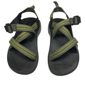 Chaco Kids Z1 EcoTread Sandals Size 4 Green Outdoor Hiking Water Shoes EUC